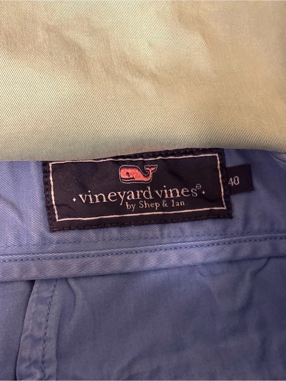 Vineyard Vines Breaker Shorts Mens 40 Lot of 2 Blue Green Chino Stretch